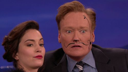 Conan O'Brien and Britt Lower in Conan (2010)