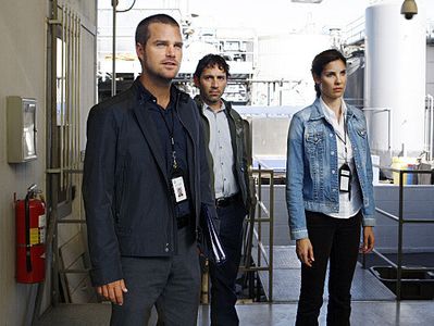 Chris O'Donnell, Gregory Sims, and Daniela Ruah in NCIS: Los Angeles (2009)