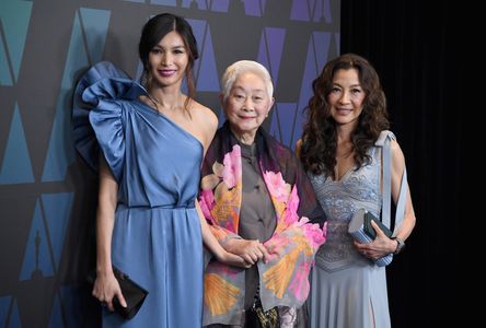 Michelle Yeoh, Lisa Lu, and Gemma Chan