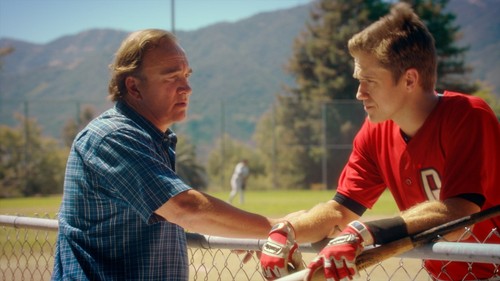 Jim Belushi and Aaron Tveit in Undrafted (2016)