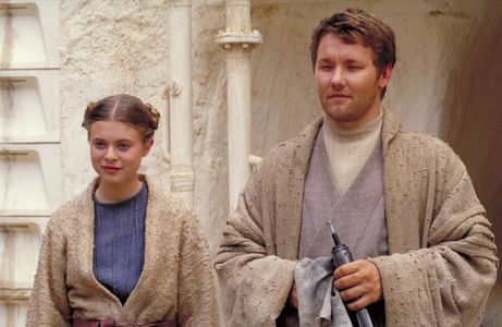 Joel Edgerton and Bonnie Piesse in Star Wars: Episode II - Attack of the Clones (2002)