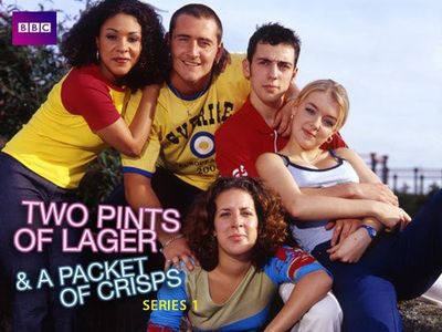 Natalie Casey, Kathryn Drysdale, Ralf Little, Will Mellor, and Sheridan Smith in Two Pints of Lager and a Packet of Cris