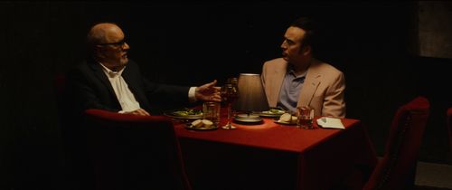 Nicolas Cage and Paul Schrader in Dog Eat Dog (2016)