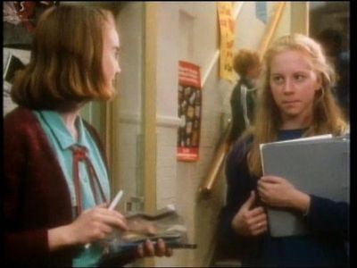 Sara Ballingall and Rebecca Haines-Saah in Degrassi High (1987)