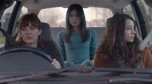 Katherine Parkinson, Gemma Chan, and Lucy Carless in Humans (2015)