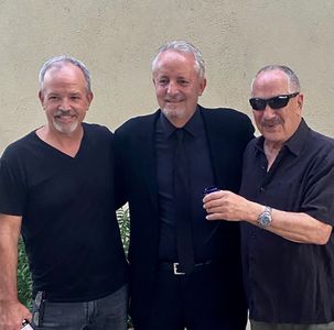 Celebrating Checco Varese's 2022 Emmy win for Outstanding Cinematography. L to R Andy Edmunds (Director Virginia Film Of