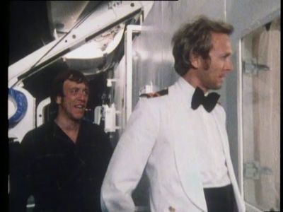 Geoffrey Davies and Robin Nedwell in Doctor at Sea (1974)