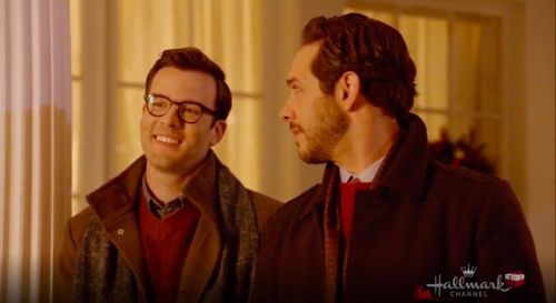 Michael Rady and Cole Gleason in Christmas at Pemberley Manor (2018)