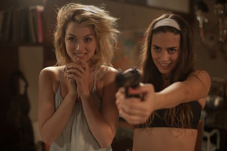 Ana de Armas and Lorenza Izzo in Knock Knock (2015)