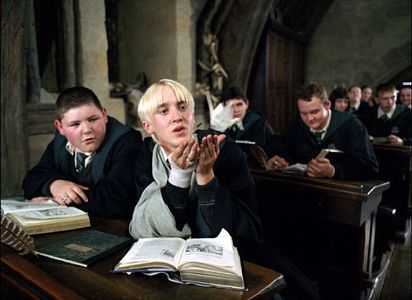 Tom Felton, Josh Herdman, Jamie Waylett, and Genevieve Gaunt in Harry Potter and the Prisoner of Azkaban (2004)