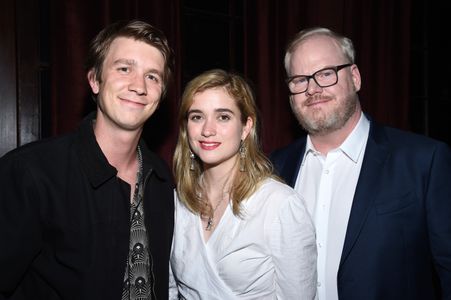 Jim Gaffigan, Alice Englert, and Thomas Mann at an event for Them That Follow (2019)
