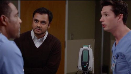 Jason George, Joe Dinicol and Mayank Bhatter in Grey's Anatomy