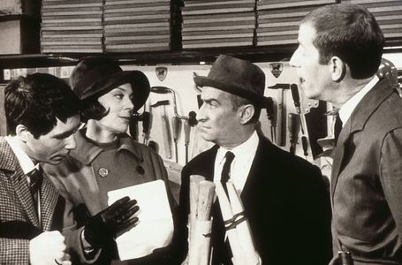 Louis de Funès, Yvonne Clech, and Michel Tureau in Let's Rob the Bank (1964)
