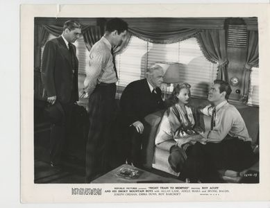 Joseph Crehan, Roy Acuff, Allan Lane, Adele Mara, and Francis McDonald in Night Train to Memphis (1946)