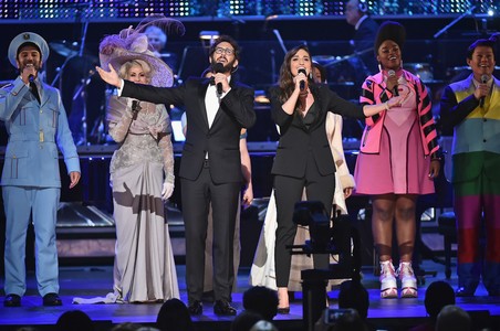 Josh Groban and Sara Bareilles at an event for The 72nd Annual Tony Awards (2018)