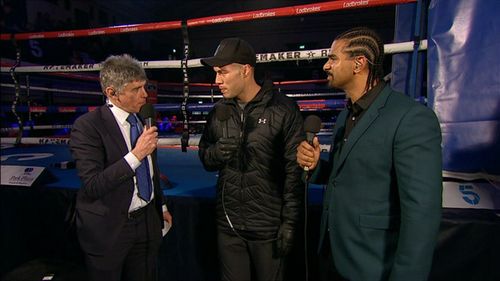 David Haye, Joseph Parker, and Paul Dempsey in Boxing on 5 (2011)