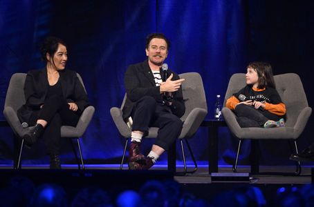 Ewan McGregor, Deborah Chow, and Vivien Lyra Blair at an event for Obi-Wan Kenobi (2022)