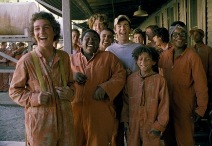 Brenden Jefferson, Shia LaBeouf, Miguel Castro, Max Kasch, Byron Cotton, Khleo Thomas, and Jake M. Smith in Holes (2003)