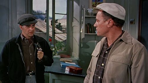 Stacy Harris and E.G. Marshall in The Mountain (1956)