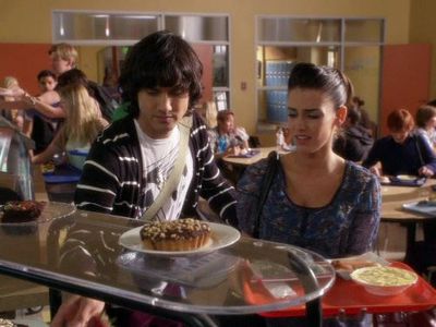 Michael Steger and Jessica Lowndes in 90210 (2008)