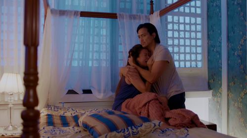 Wendell Ramos and Andrea Del Rosario in Love You Stranger (2022)