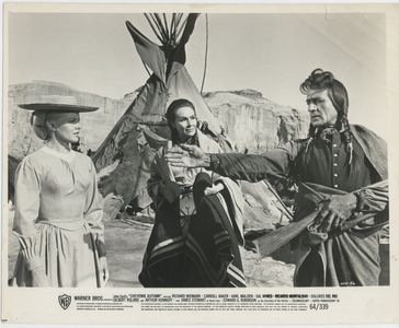 Dolores del Rio, Carroll Baker, and Gilbert Roland in Cheyenne Autumn (1964)