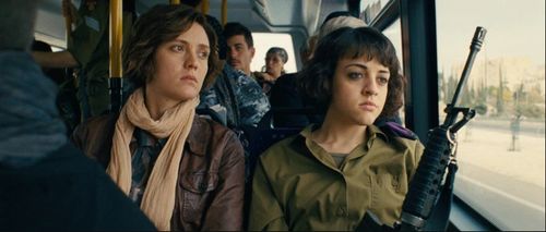 Evelyne Brochu and Sivan Levy in Inch'Allah (2012)