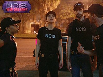 Lucas Black, Vanessa Ferlito, Rob Kerkovich, and Shalita Grant in NCIS: New Orleans (2014)
