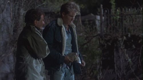 Thom Mathews and Ron Palillo in Friday the 13th Part VI: Jason Lives (1986)