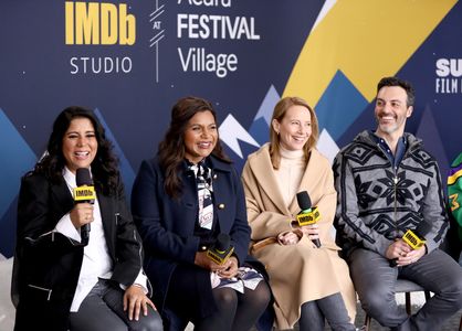 Amy Ryan, Reid Scott, and Mindy Kaling at an event for The IMDb Studio at Sundance (2015)