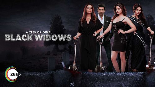 Shamita Shetty, Mona Singh, Sharad Kelkar, and Swastika Mukherjee in Black Widows (2020)