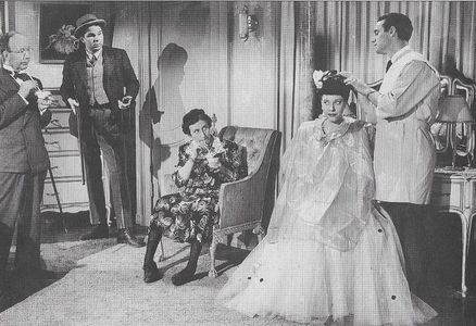 Judy Canova, Hobart Cavanaugh, Nelson Leigh, Minerva Urecal, and Matt Willis in Louisiana Hayride (1944)