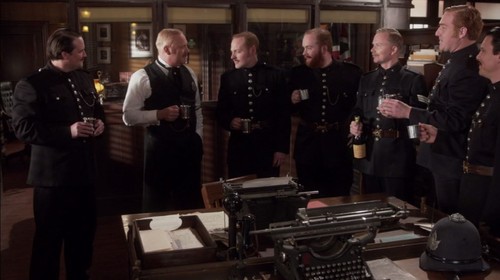 Thomas Craig, Charlie Clements, and Sean Harraher in Murdoch Mysteries (2008)