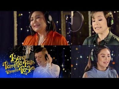 Sharon Cuneta, Lea Salonga, Sarah Geronimo, and Bamboo Mañalac in Isang pamilya tayo ngayong pasko: ABS-CBN Christmas St