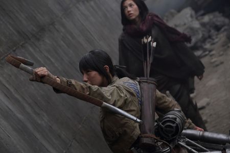 Nanami Sakuraba and Kiko Mizuhara in Attack on Titan Part 2 (2015)