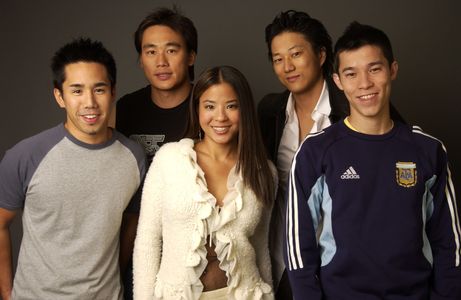 Karin Anna Cheung, Roger Fan, Sung Kang, Parry Shen, and Jason Tobin at an event for Better Luck Tomorrow (2002)