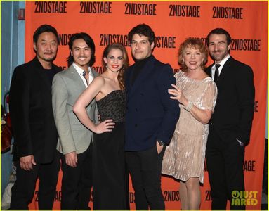 Opening Night for 'Cardinal' with cast: Adam Pally, Anna Chlumsky, Eugene Young, Becky Ann Baker, Alex Hurt, and Stephen