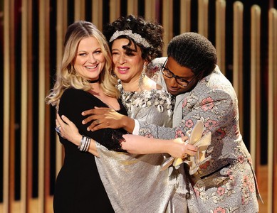 Amy Poehler, Maya Rudolph, and Kenan Thompson at an event for 2021 Golden Globe Awards (2021)