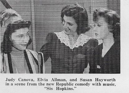 Susan Hayward, Elvia Allman, and Judy Canova in Sis Hopkins (1941)