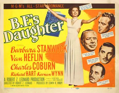 Van Heflin, Barbara Stanwyck, Charles Coburn, Richard Hart, and Keenan Wynn in B.F.'s Daughter (1948)