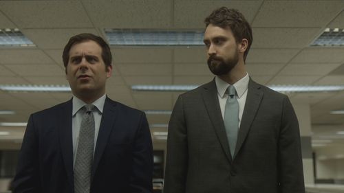 Matt Ingebretson and Jake Weisman in Corporate (2018)