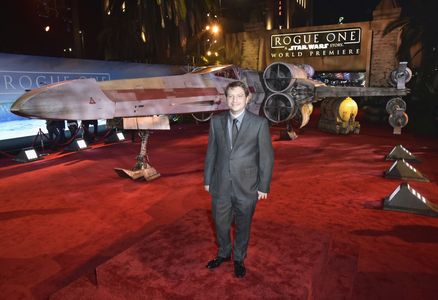 Gareth Edwards at an event for Rogue One: A Star Wars Story (2016)
