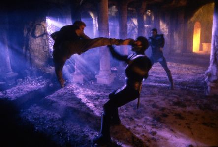 Mark Caso, Ray Park, and Sultan Uddin in Mortal Kombat: Annihilation (1997)