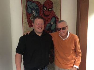 Stan Lee and Sean Patrick O'Reilly together producing The Unknowns animated feature film.