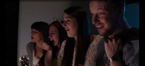 Chelsea Kwoka, Paul Stanko, Mary Rachel Gardner, and Kalyna Leigh in A Night Without Friends (2015)