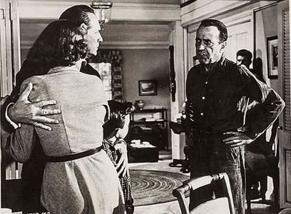 Humphrey Bogart, Fredric March, Dewey Martin, and Martha Scott in The Desperate Hours (1955)