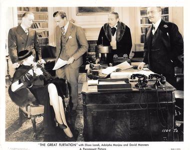 Elissa Landi, David Manners, Adolphe Menjou, Lynne Overman, and Raymond Walburn in The Great Flirtation (1934)