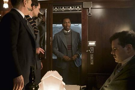 Kenneth Branagh, Josh Gad, Leslie Odom Jr., and Tom Bateman in Murder on the Orient Express (2017)