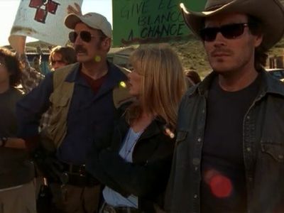 Victor Browne, Michael Gross, and Marcia Strassman in Tremors (2003)