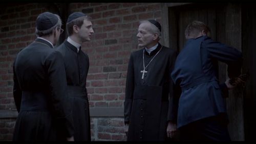 Ilan Duran Cohen, Pascal Greggory, Laurent Lucas, and Alex Skarbek in The Jewish Cardinal (2013)